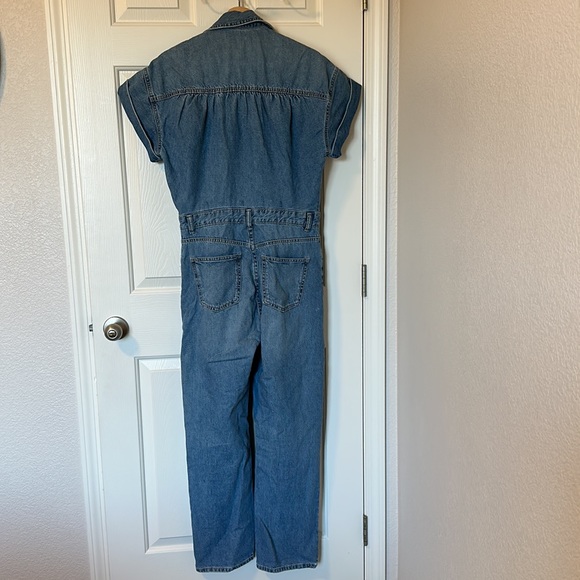 Zara LONG DENIM JUMPSUIT - Picture 5 of 5